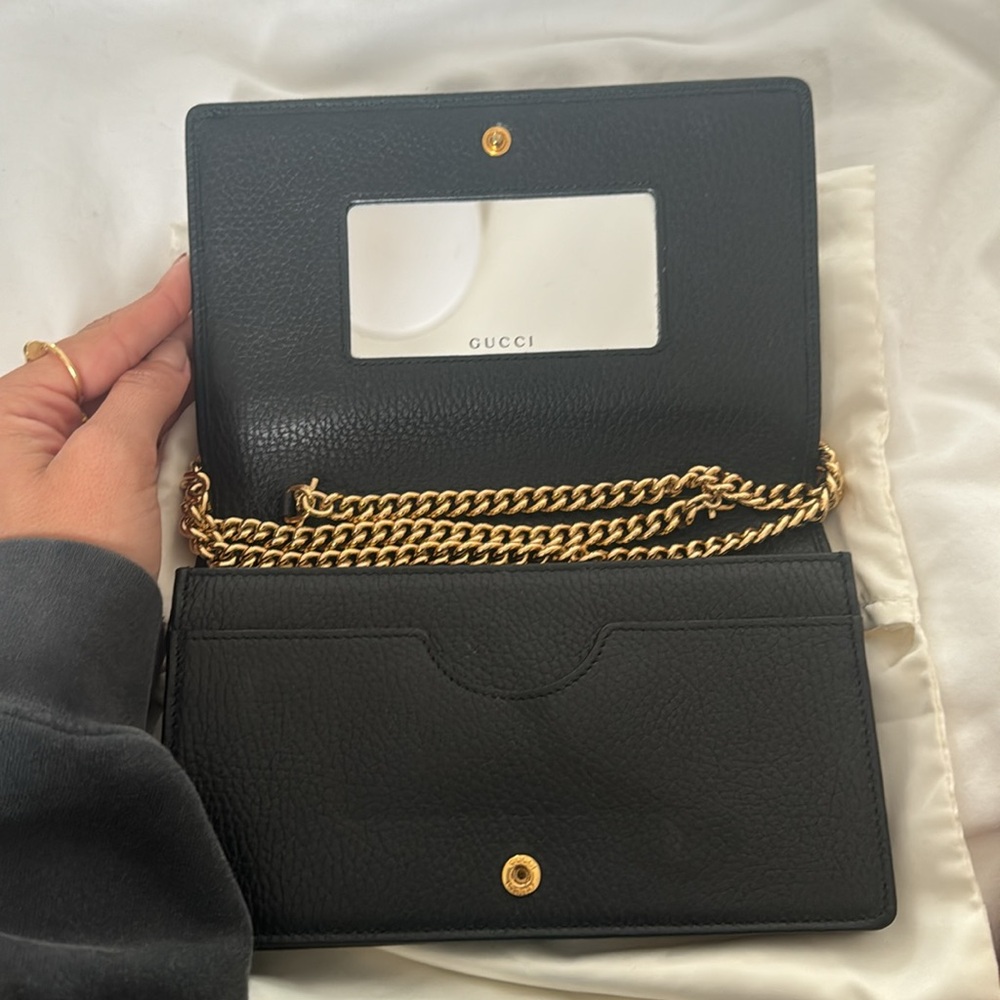 Gucci black leather evening bag - Picture 3 of 3